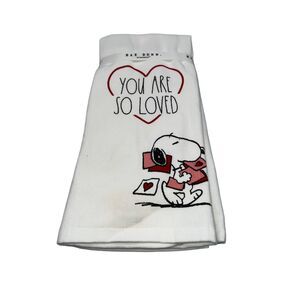 Rae Dunn Peanuts Valentines Kitchen Towel Set of 2